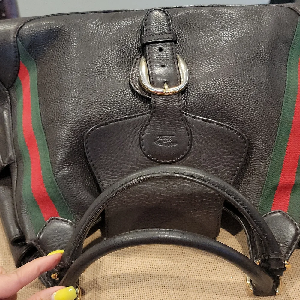 SOLD Beautiful and authentic Gucci weekender bag - Picture 6 of 14